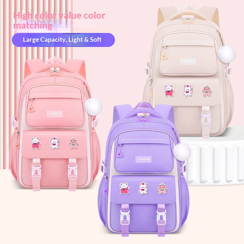 Interior Design Handbook - Pikbear Kawaii School Bags Set Waterproof