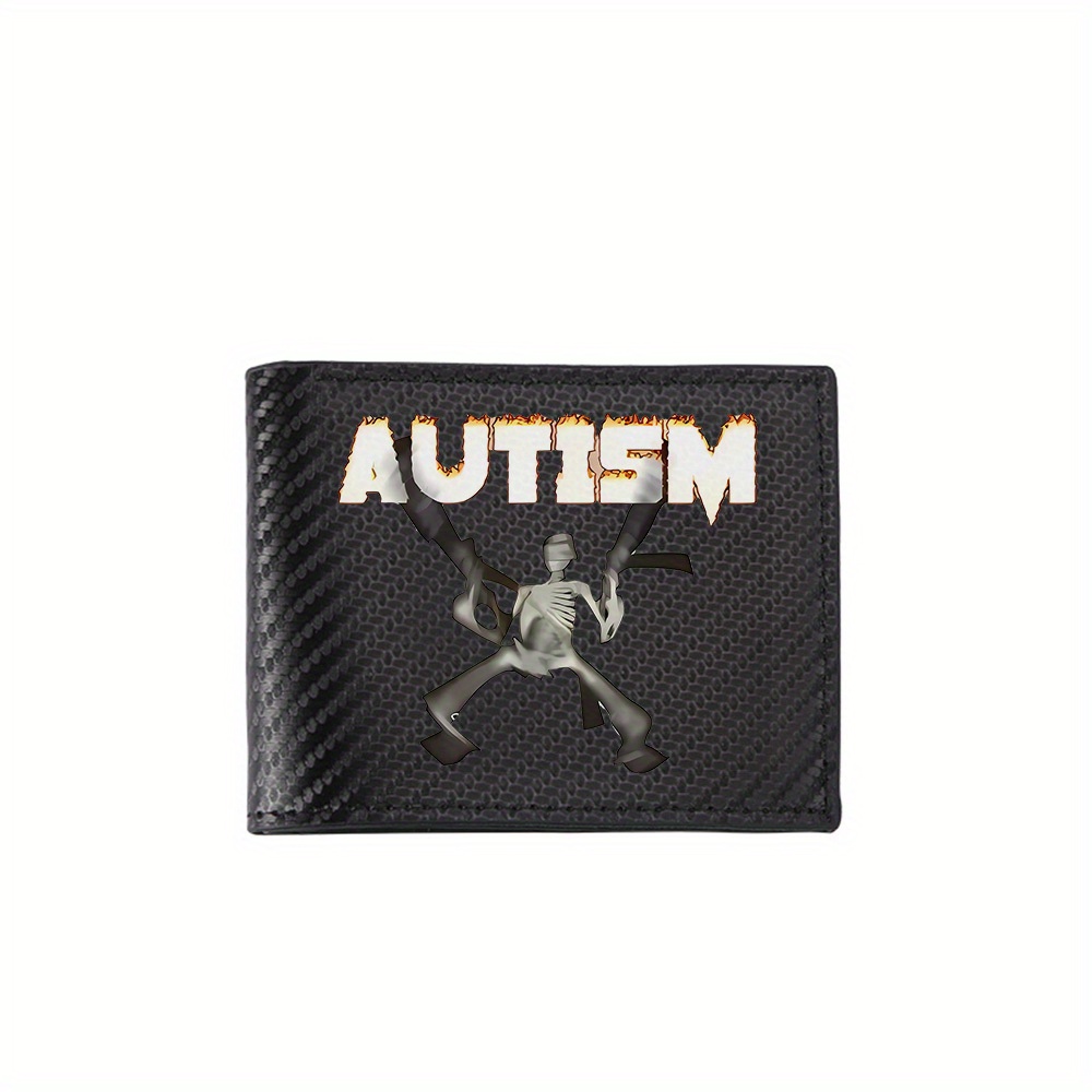 Interior Design Photo - Autism burning figure holding ribbons. Men's