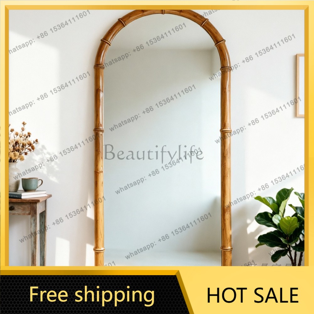 Arch Mirror Leaning - YJ New Chinese Arch Full‑Length Mirror