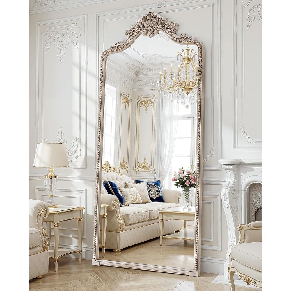 Arch Mirror Leaning - Wall Mount Arched ull Length Mirror,71x32Traditional