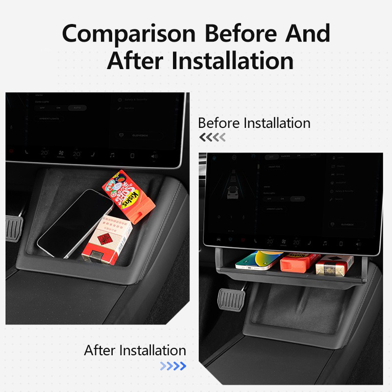 Under-Screen Storage Box For T - Interior Design Presentation ulasan dan harga