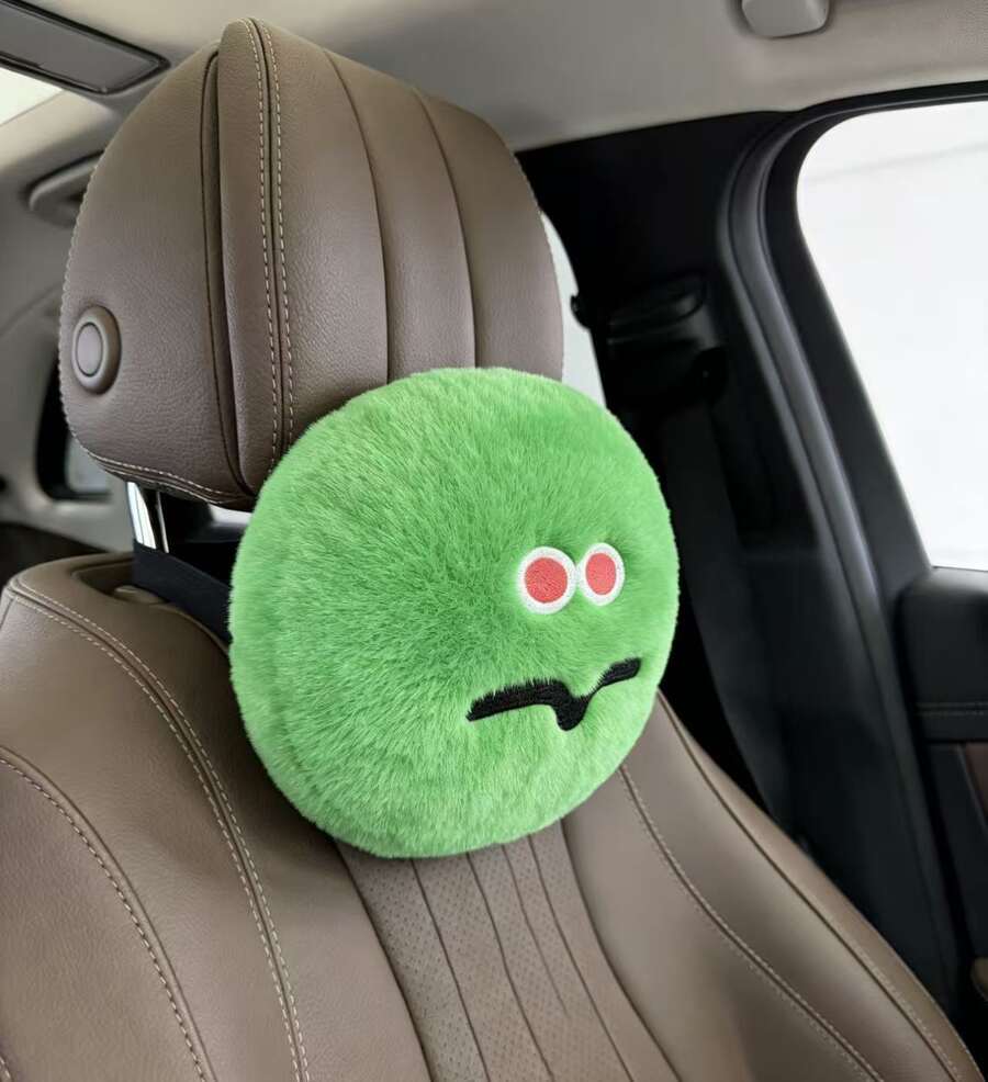 1pcs Stylish Car Headrest Pads - Interior Design Emoji ulasan dan harga