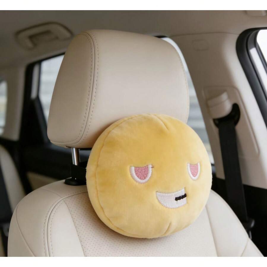 1pcs Stylish Car Headrest Pads - Interior Design Emoji ulasan dan harga
