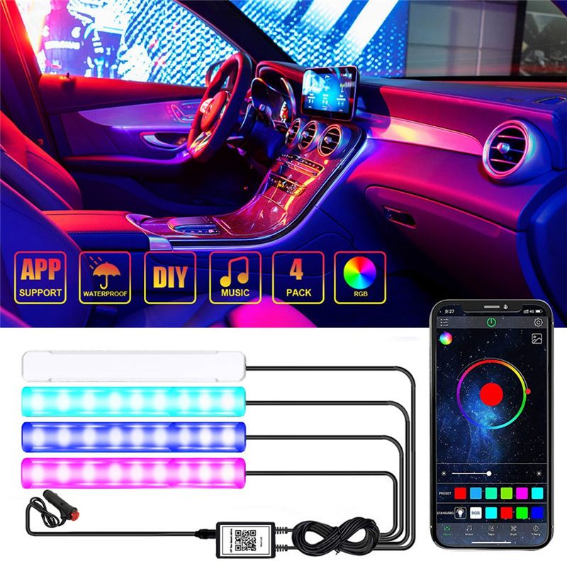 A30F-Car LED Lights Interior S - Interior Design Apps ulasan dan harga
