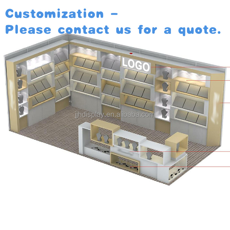 custom.Showcase Jewelry Displa - Interior Design Exhibition ulasan dan harga