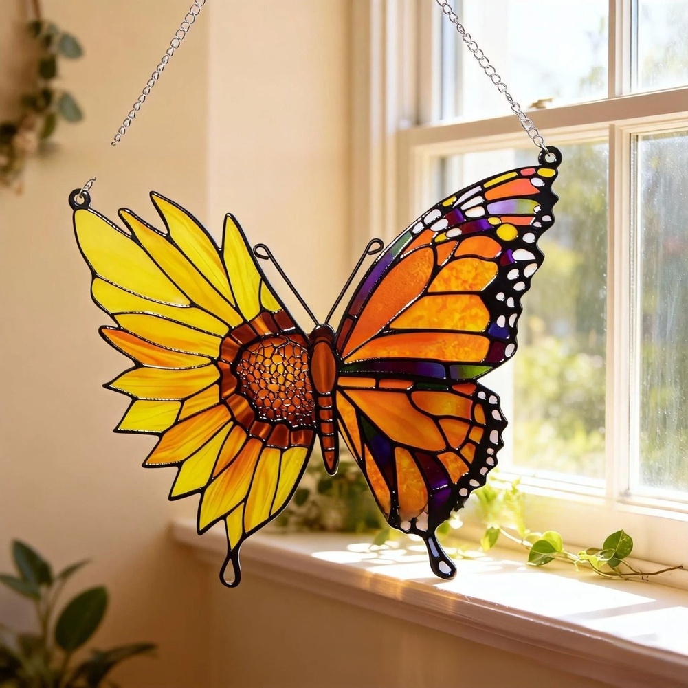 Butterfly Sunflower Window Orn - Interior Design Modern ulasan dan harga