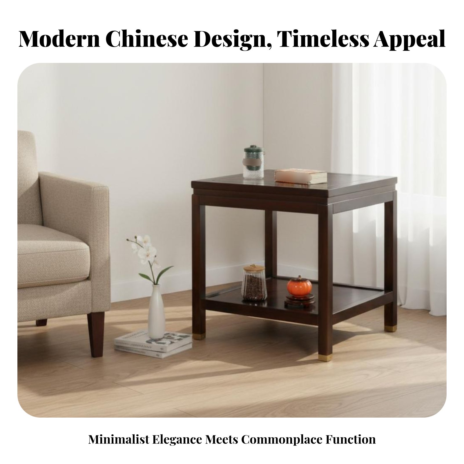 Dual-Level Square Table Minima - Interior Design Modern ulasan dan harga