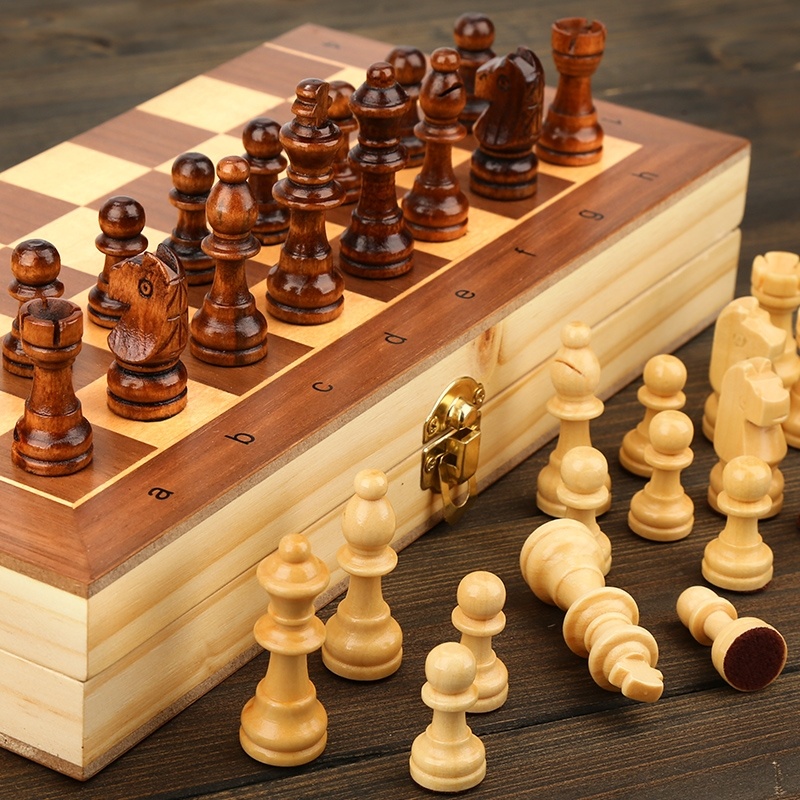 Magnetic Wooden Folding Chess  - Interior Design Handbook ulasan dan harga