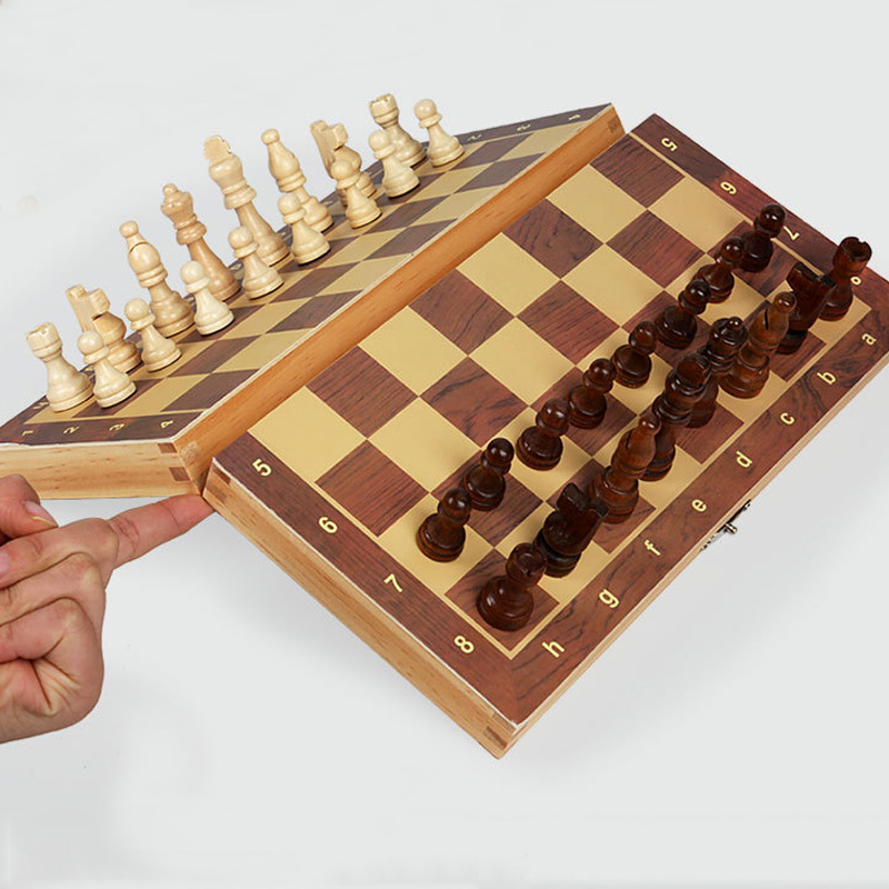 Magnetic Wooden Folding Chess  - Interior Design Handbook ulasan dan harga