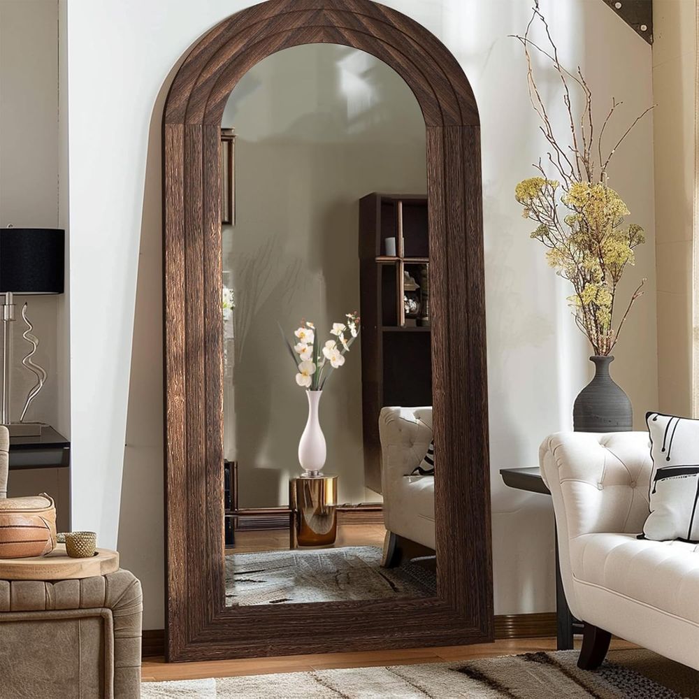 Arched ull Length Mirror with  - Arch Mirror Leaning ulasan dan harga