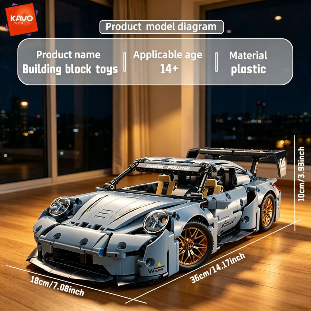 KAVOWORLD 973pcs Cool Toys Bui - Interior Design Education ulasan dan harga