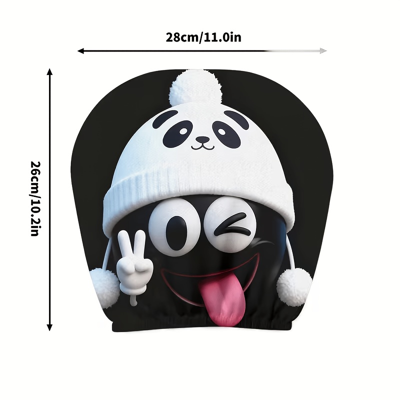 1/2 Pcs Car Headrest Covers, C - Interior Design Emoji ulasan dan harga