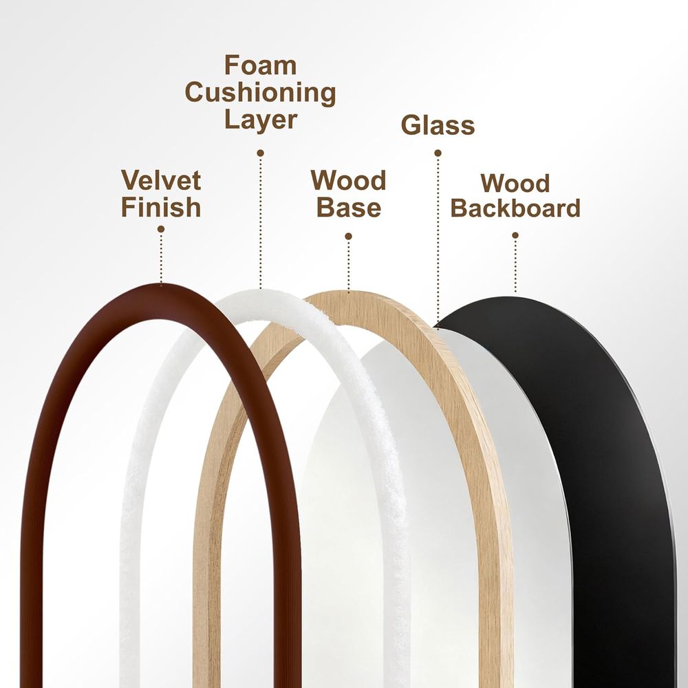 Arched ull Length Mirror, ree  - Arch Mirror Leaning ulasan dan harga