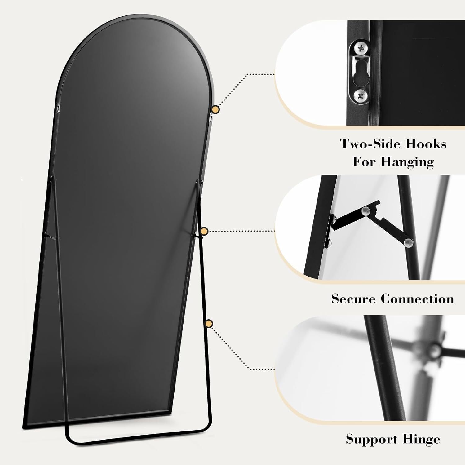 Standing Arched Mirror Full Le - Arch Mirror Leaning ulasan dan harga