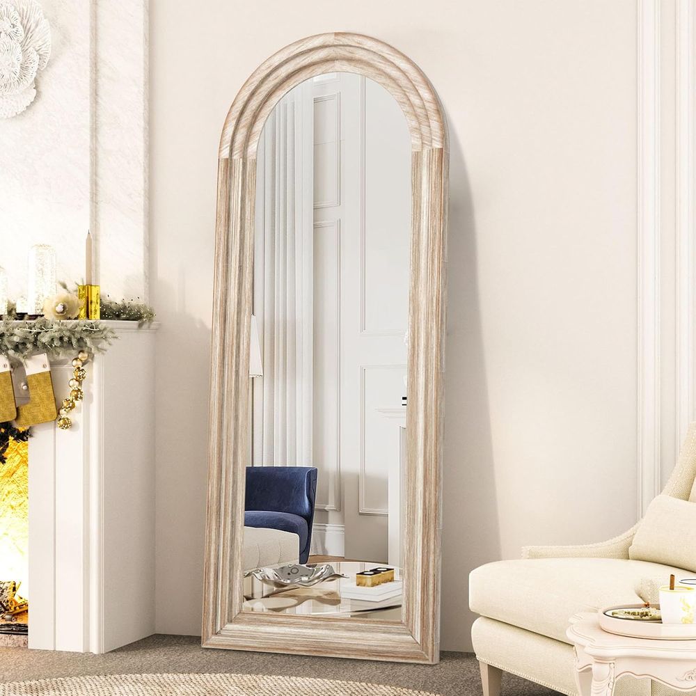 Arched ull Length Mirror with  - Arch Mirror Leaning ulasan dan harga