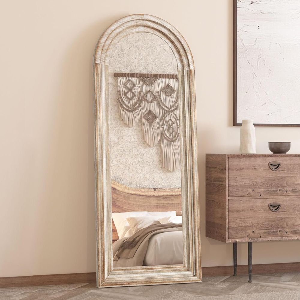 Arched ull Length Mirror with  - Arch Mirror Leaning ulasan dan harga